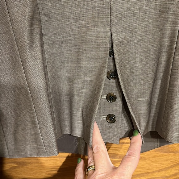 Vintage Ann Taylor 87% wool brown suit jacket with multiple variations t… - Picture 4 of 10